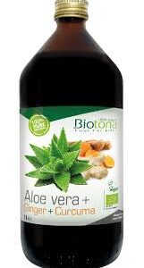 Jugo de Aloe Vera con Jengibre y Cúrcuma